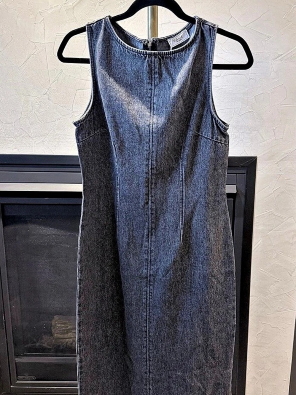 SAGE Denim Mini Dress Size Small NWT